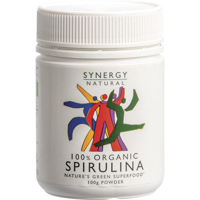 Synergy Organic Spirulina Powder 100g - Dr Earth - Greens