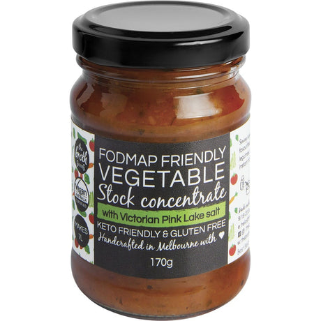 The Broth Sisters Stock Concentrate Vegetable Fodmap Friendly 170g - Dr Earth - Herbs Spices & Seasonings, Stock & Gravy