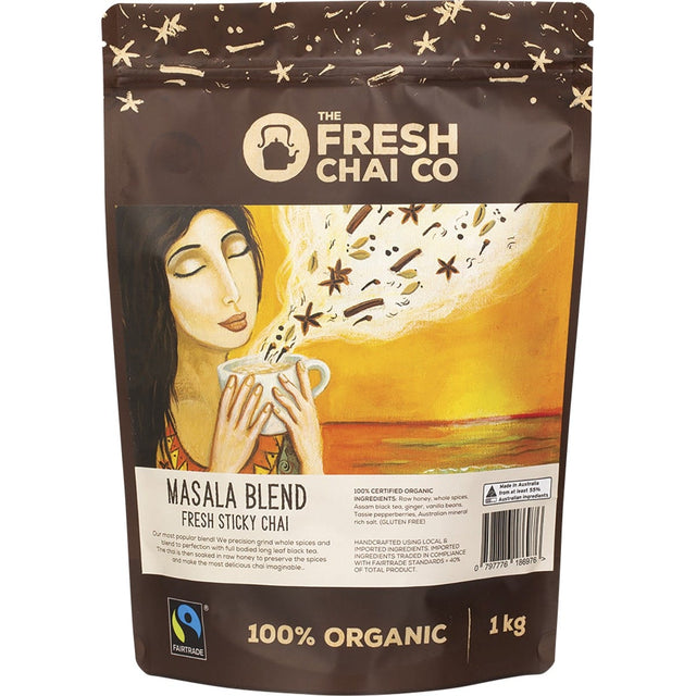 The Fresh Chai Co. Masala Blend Fresh Sticky Chai 1kg - Dr Earth - Drinks