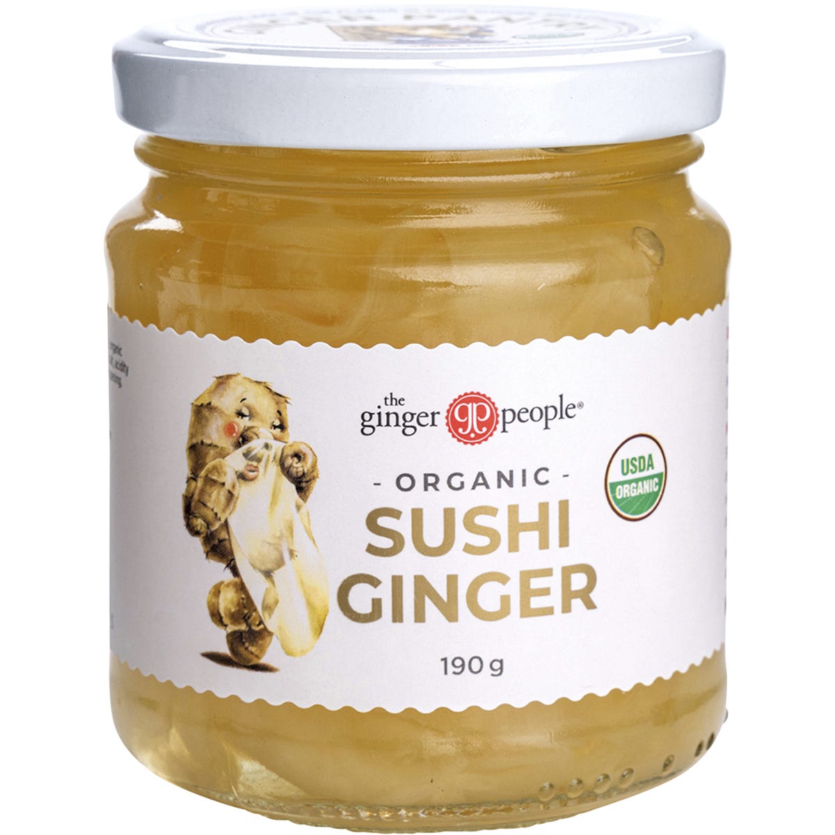 The Ginger People Sushi Ginger Organic 190g - Dr Earth - Herbs Spices & Seasonings