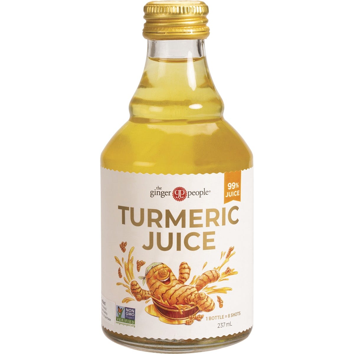 The Ginger People Turmeric Juice 99% Juice 237ml - Dr Earth - Drinks