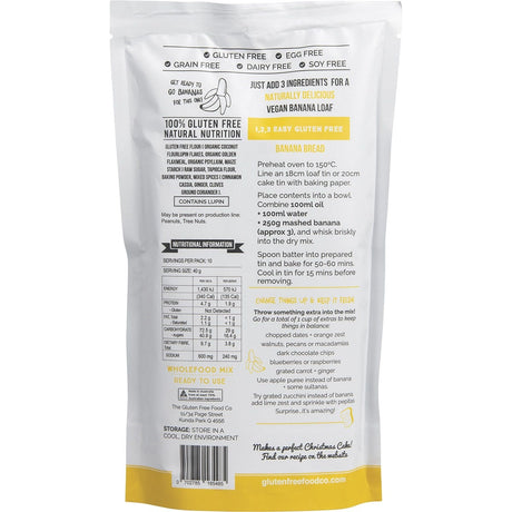 The Gluten Free Food Co. Banana Bread Mix 400g - Dr Earth - Baking