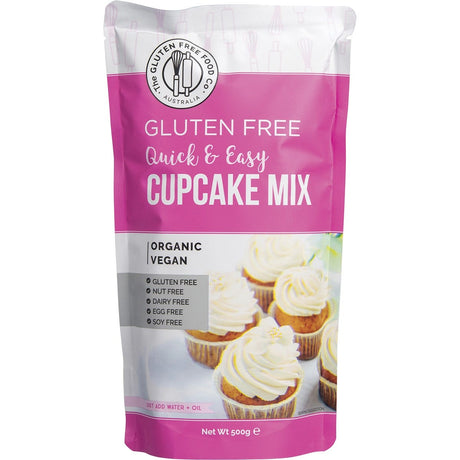 The Gluten Free Food Co. Quick & Easy Cupcake Mix 500g - Dr Earth - Baking