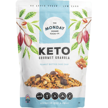 The Monday Food Co. Keto Gourmet Granola Peanut Butter Chocolate Chip 800g - Dr Earth - Breakfast