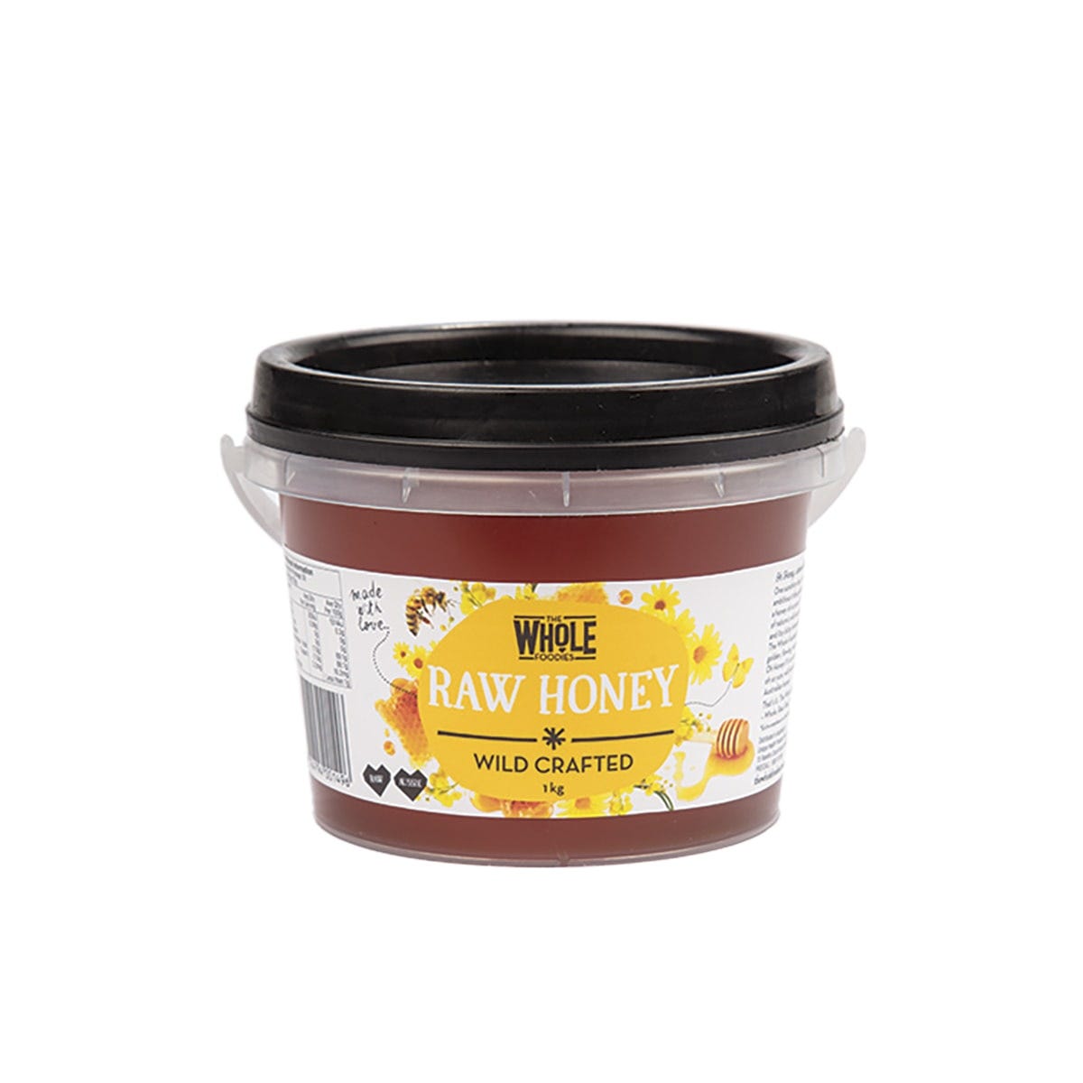 The Whole Foodies Honey Wild Crafted Tub 1kg - Dr Earth - Sweeteners