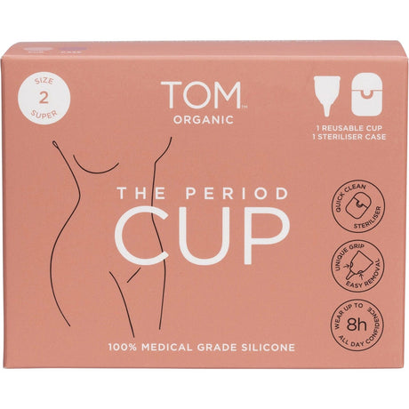 TOM Organic The Period Cup Size 2 Super 6 - Dr Earth - Feminine Care
