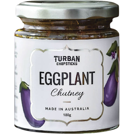 Turban Chopsticks Chutney Eggplant 180g - Dr Earth - Condiments