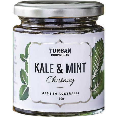 Turban Chopsticks Chutney Kale & Mint 190g - Dr Earth - Condiments