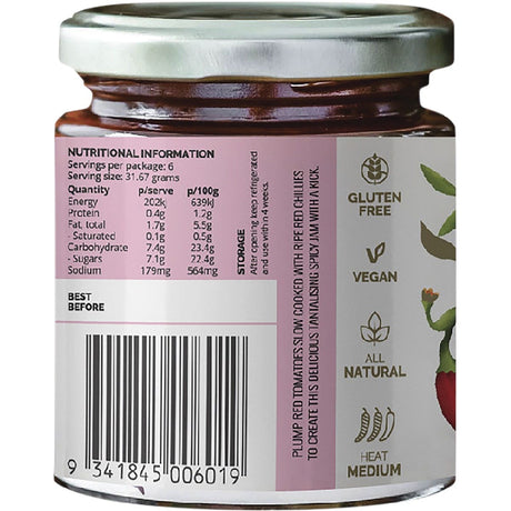 Turban Chopsticks Jam Chilli 190g - Dr Earth - Condiments
