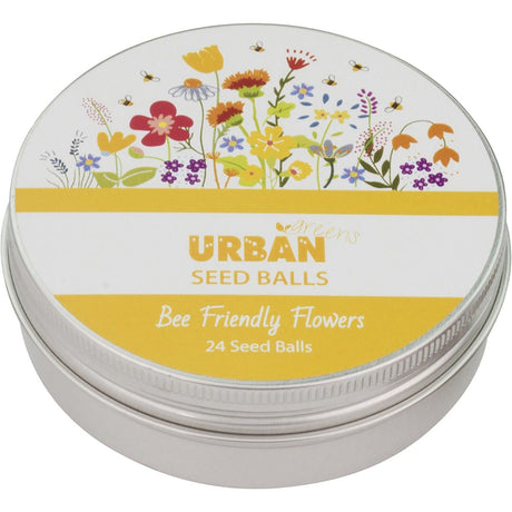 Urban Greens Seed Balls Bee Friendly Flowers 24 per Tin - Dr Earth - Garden & Pets