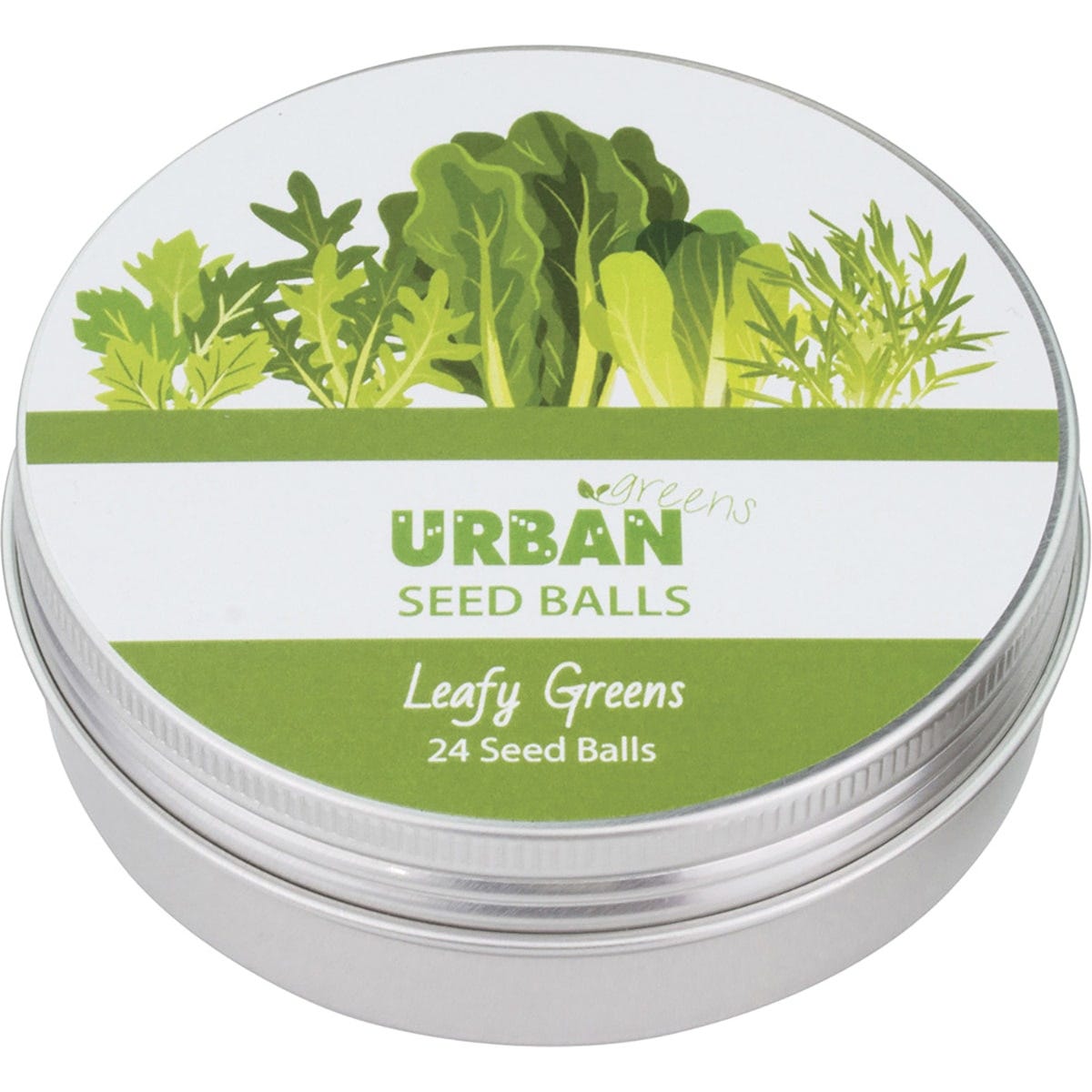 Urban Greens Seed Balls Leafy Greens 24 per Tin - Dr Earth - Garden & Pets