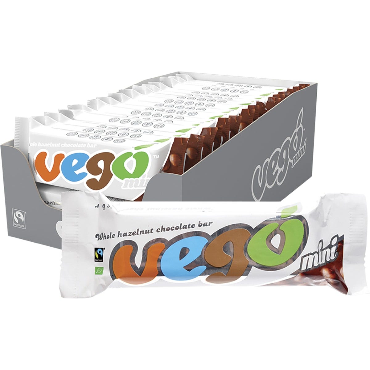 Vego Whole Hazelnut Chocolate Bar Mini 65g - Dr Earth - Chocolate & Carob