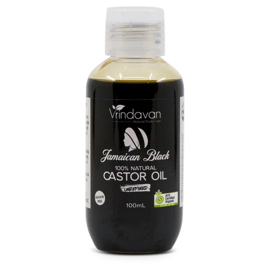 Vrindavan Jamaican Black Castor Oil Unrefined 100ml - Dr Earth - Skincare