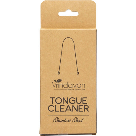 Vrindavan Tongue Cleaner Stainless Steel - Dr Earth - Oral Care