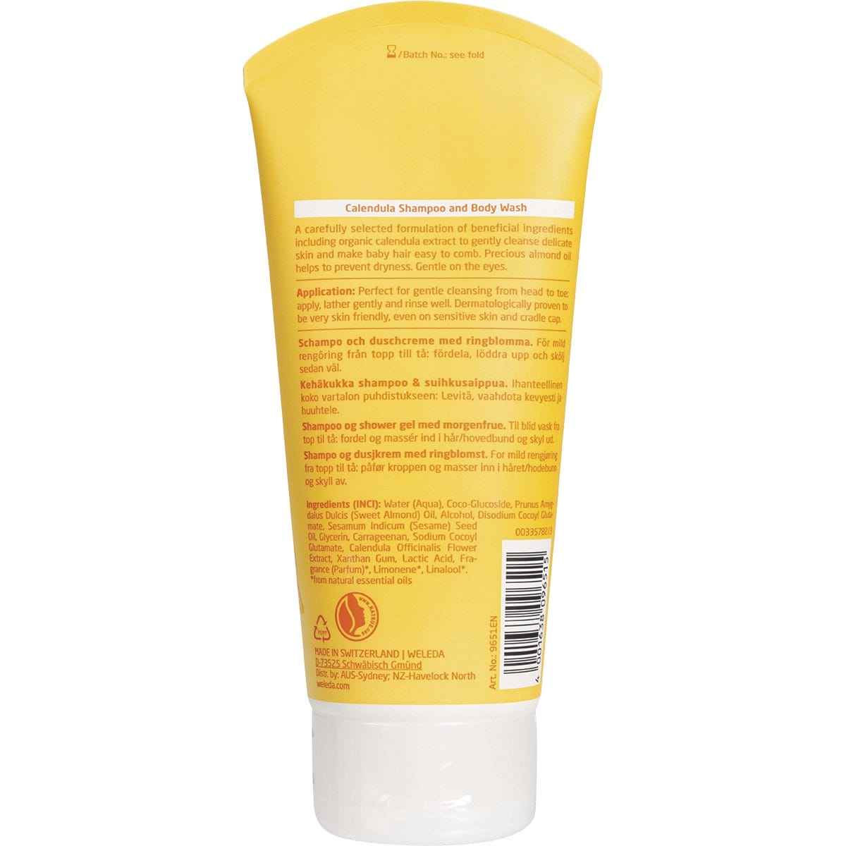 Weleda Calendula Shampoo & Body Wash Baby 200ml - Dr Earth - Baby & Kids