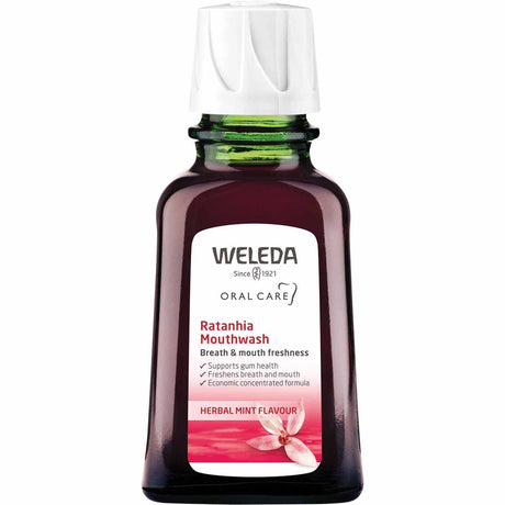Weleda Mouthwash Ratanhia Herbal Mint Flavour 50ml - Dr Earth - Oral Care