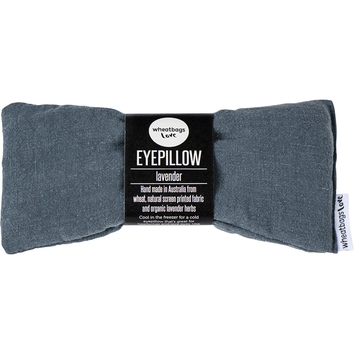 Wheatbags Love Eyepillow Luxe Linen Slate Lavender Scented - Dr Earth - Sleep & Relax