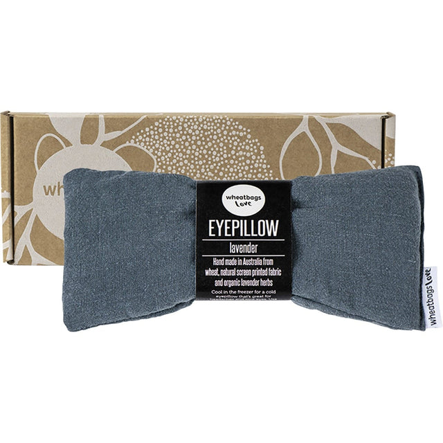 Wheatbags Love Eyepillow Luxe Linen Slate Lavender Scented - Dr Earth - Sleep & Relax