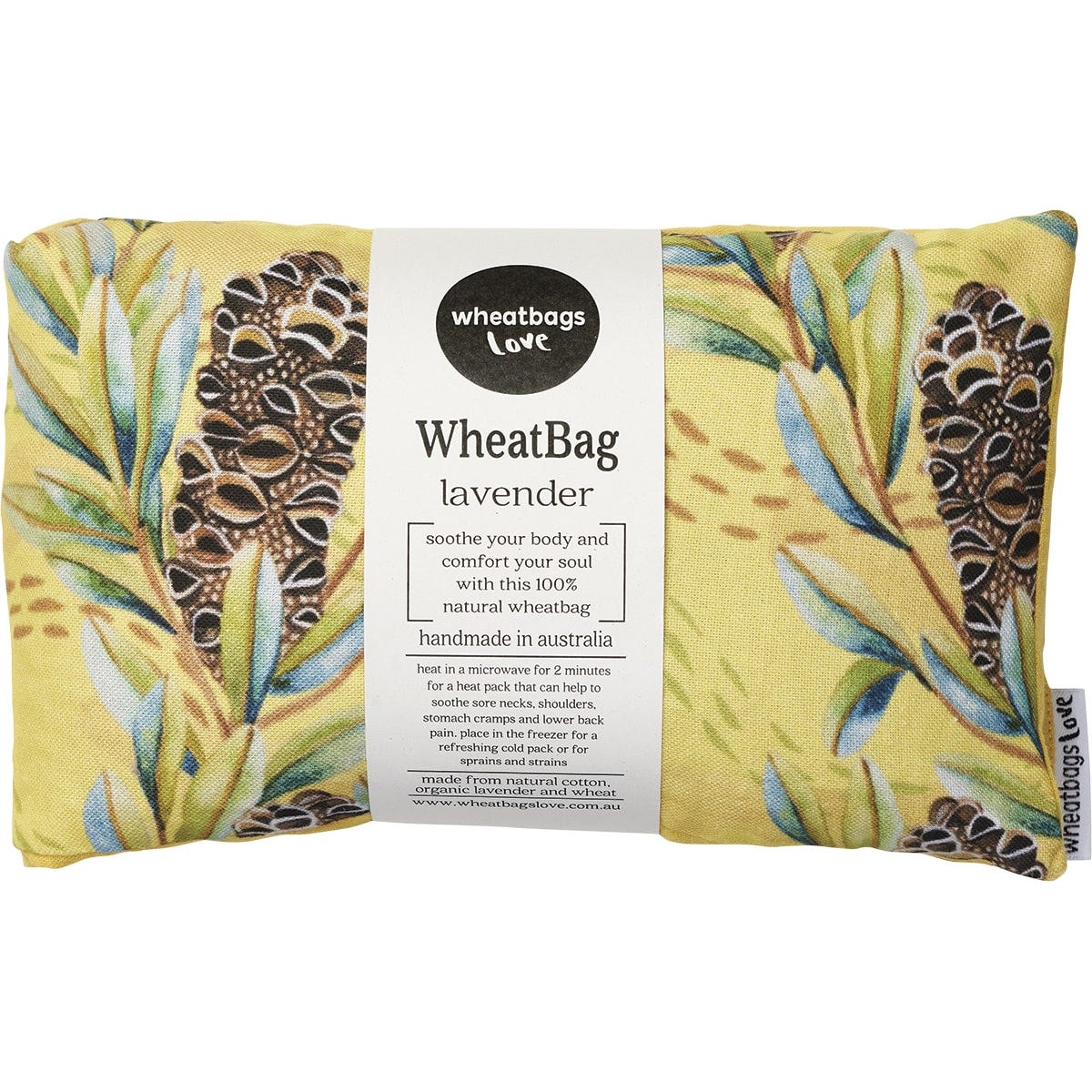 Wheatbags Love Wheatbag Banksia Pod Lavender Scented - Dr Earth - Sleep & Relax, Pain Relief