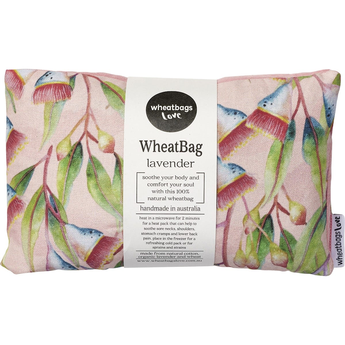 Wheatbags Love Wheatbag Gum Blossom Lavender Scented - Dr Earth - Sleep & Relax, Pain Relief