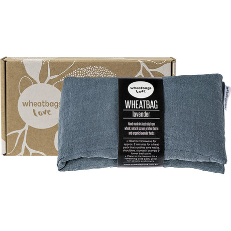 Wheatbags Love Wheatbag Luxe Linen Slate Lavender Scented - Dr Earth - Sleep & Relax, Pain Relief