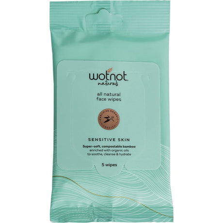 Wotnot Natural Face Wipes Sensitive 5pk - Dr Earth - Skincare