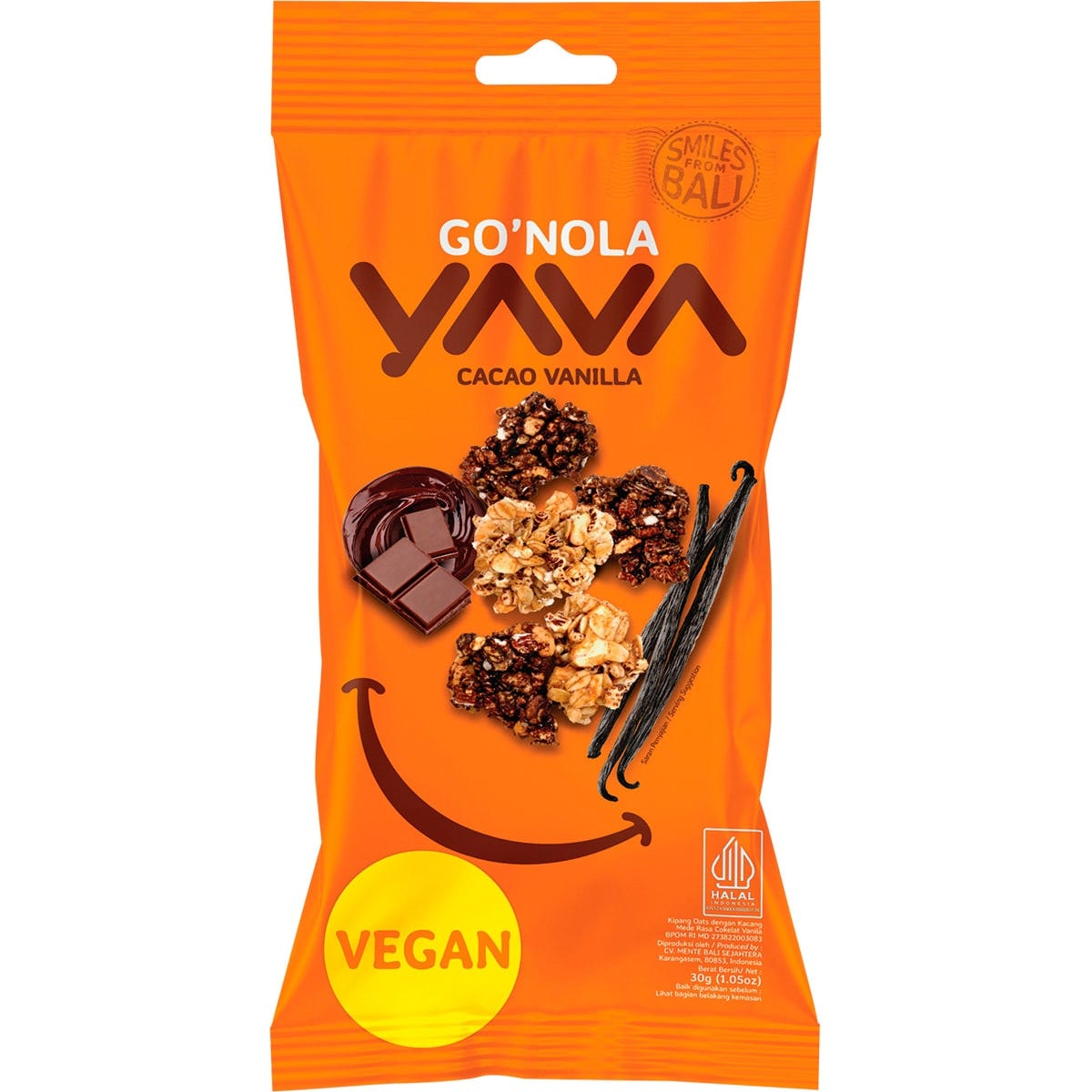 YAVA Go'Nola Cacao Vanilla 30g - Dr Earth - Breakfast, Bites & Clusters