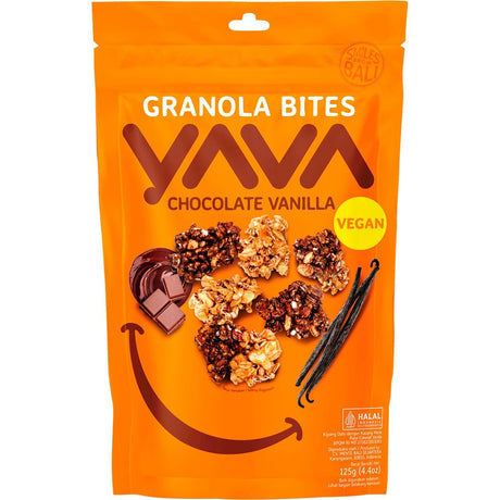 YAVA Granola Bites Chocolate Vanilla 125g - Dr Earth - Breakfast, Bites & Clusters