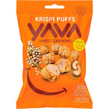 YAVA Krispi Puffs Sweet Cashews 45g - Dr Earth - Dried Fruits Nuts & Seeds, Bites & Clusters