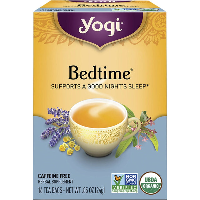 Yogi Tea Herbal Tea Bags Bedtime 16pk - Dr Earth - Drinks, Sleep & Relax