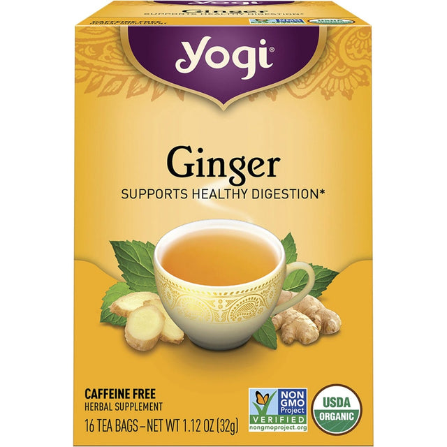 Yogi Tea Herbal Tea Bags Ginger 16pk - Dr Earth - Drinks