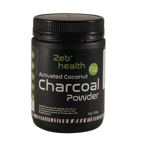 ZEB HEALTH Activated Coconut Charcoal Powder 300g - Dr Earth - Supplements, natural remedies, detox