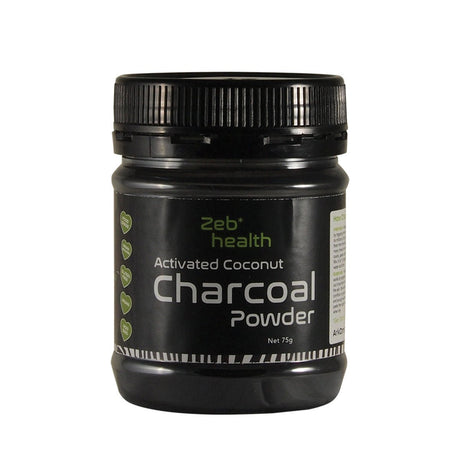 ZEB HEALTH Activated Coconut Charcoal Powder 75g - Dr Earth - Supplements, natural remedies, detox