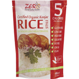 Zero Slim & Healthy Certified Organic Konjac Rice Style 400g - Dr Earth - Convenience Meals, Rice Pasta & Noodles